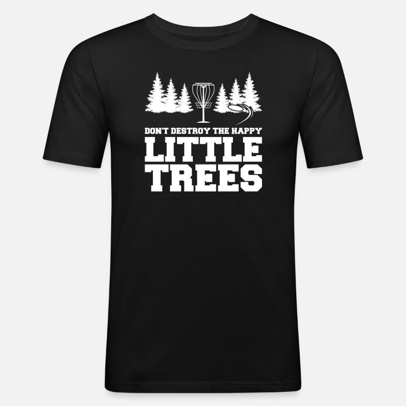 Discgolfer Discgolf Discgolfing Geschenk - Männer Slim Fit T-Shirt - Schwarz