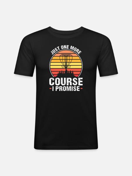 Discgolfer Discgolf Discgolfing Geschenk - Männer Slim Fit T-Shirt - Schwarz