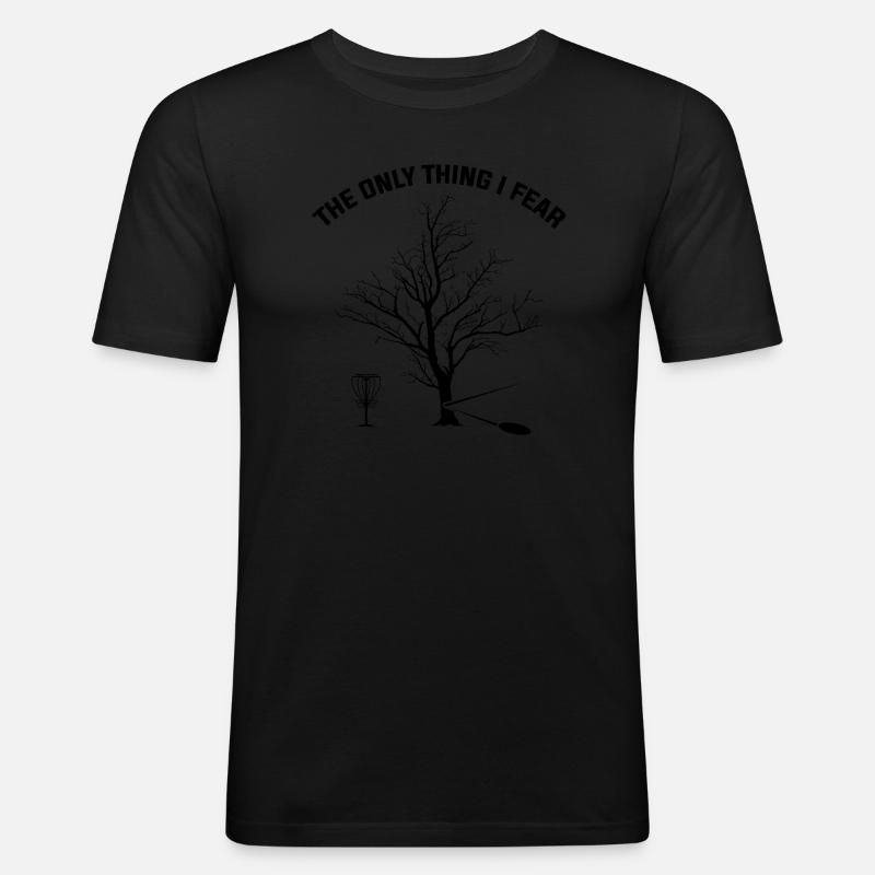 Discgolfer Discgolf Discgolfing Geschenk - Männer Slim Fit T-Shirt - Schwarz