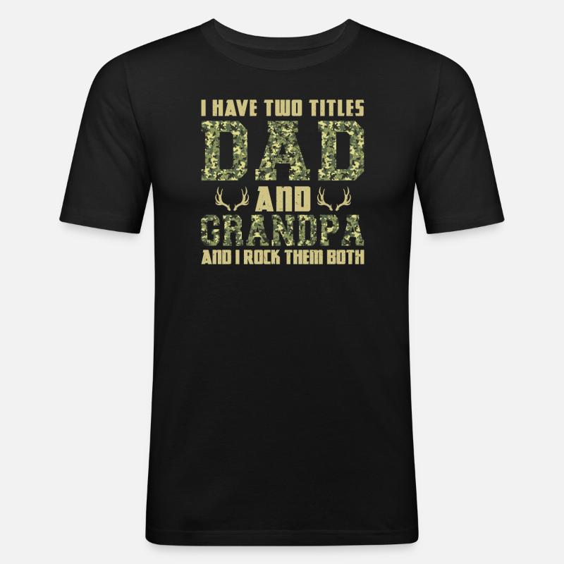 Jäger Jagd Jagd Geschenk - Männer Slim Fit T-Shirt - Schwarz