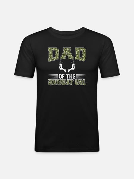Jäger Jagd Jagd Geschenk - Männer Slim Fit T-Shirt - Schwarz