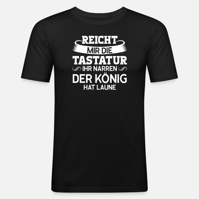 Informatiker Beruf Programmierer Geschenk - Männer Slim Fit T-Shirt - Schwarz