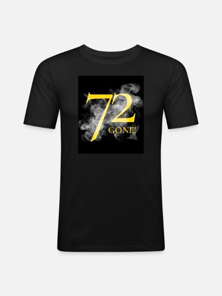 72_smoke_gone - Men's Slim Fit T-Shirt - black