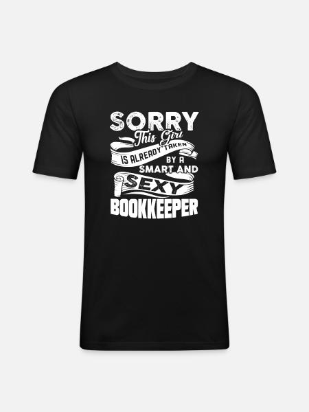 Bookkeeper Taken By Bookkeeper - Men's Slim Fit T-Shirt - black