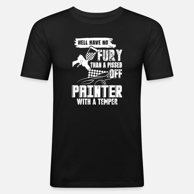 Painter With A Temper - Men's Slim Fit T-Shirt - black