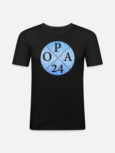 OPA24 Opa 2024 - Männer Slim Fit T-Shirt - Schwarz