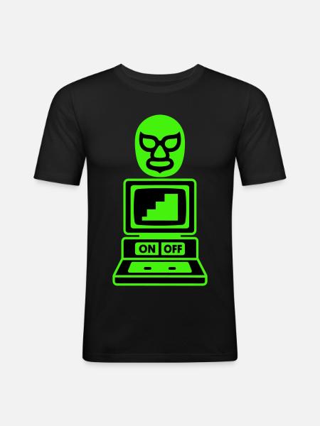 Computer Cult - Men's Slim Fit T-Shirt - black