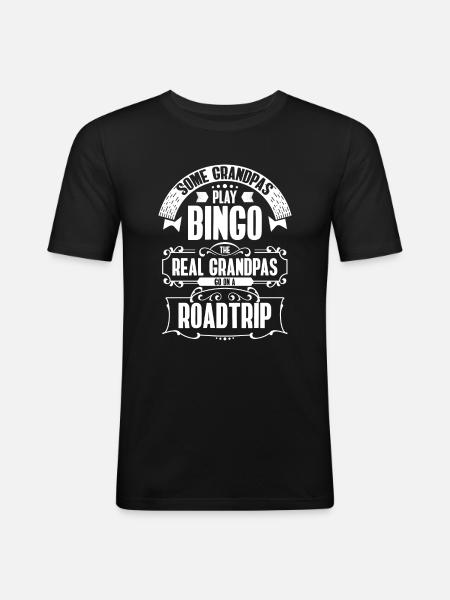 Road trip road venture - Men's Slim Fit T-Shirt - black