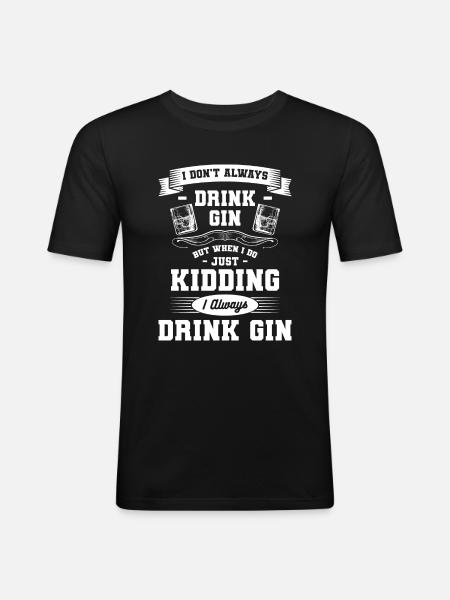 Enjoyment Drink Weekend - Men's Slim Fit T-Shirt - black