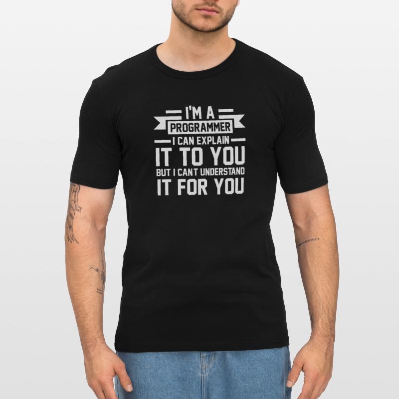 Programmer Programmer Programming Geschenk Männer Slim Fit T-Shirt