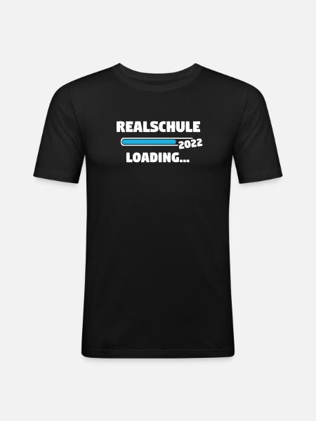 Realschule 2022 Absolvent Geschenk - Männer Slim Fit T-Shirt - Schwarz
