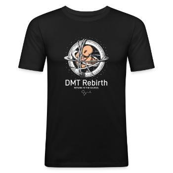 Psychedelic DMT Trip - Men's Slim Fit T-Shirt - black - Front - Nik (191cm)