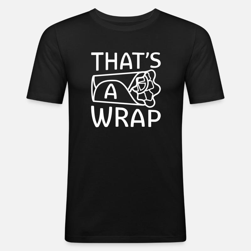 C’est une enveloppe - T-shirt près du corps Homme - noir