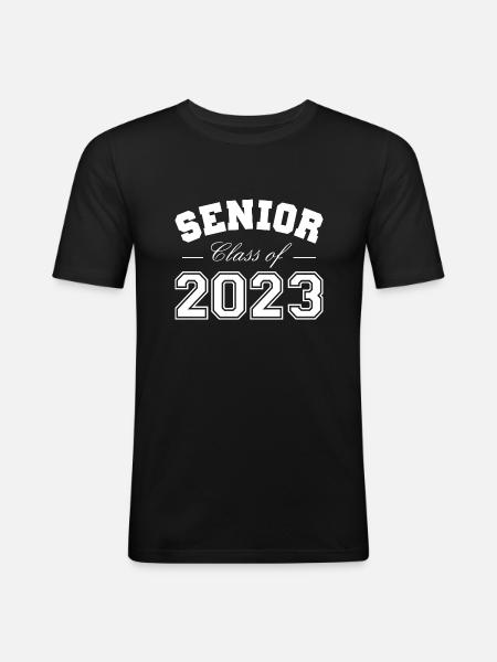 Senior Class von 2023 - Männer Slim Fit T-Shirt - Schwarz