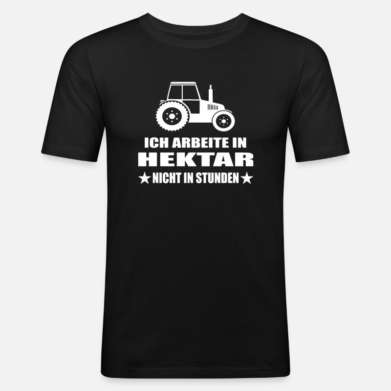 Traktor - Männer Slim Fit T-Shirt - Schwarz