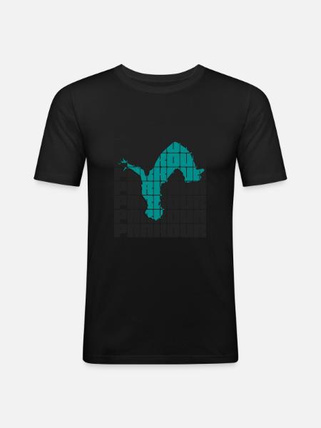 parkour - T-shirt près du corps Homme - noir