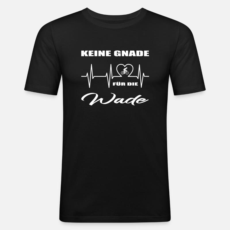 Fahrrad - Männer Slim Fit T-Shirt - Schwarz