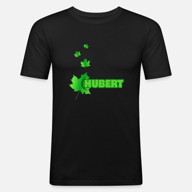 Hubert - Männer Slim Fit T-Shirt - Schwarz