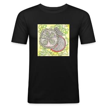 Confusion 24 - Men's Slim Fit T-Shirt - black - Front - Nik (191cm)