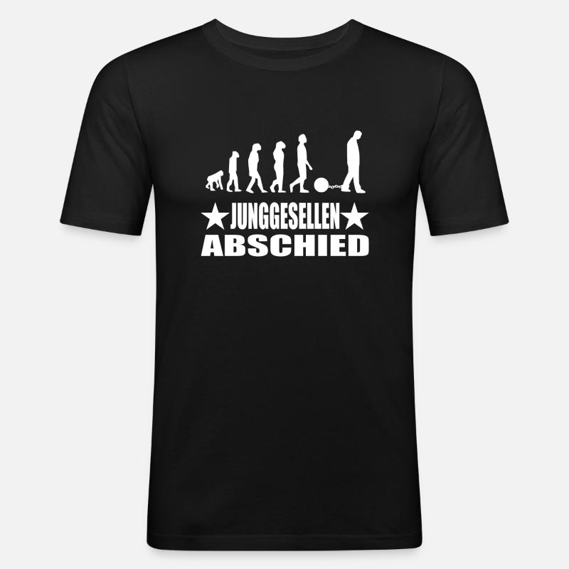 Junggesellenabschied - Männer Slim Fit T-Shirt - Schwarz