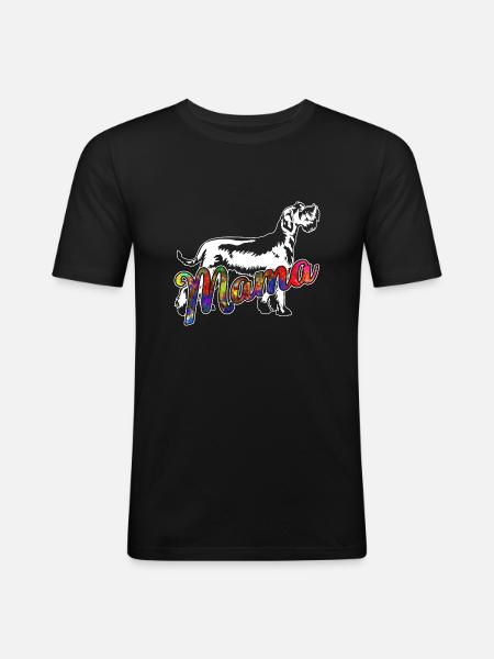 Schnauzer Schnauzer Mama - Men's Slim Fit T-Shirt - black
