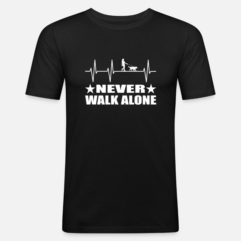 Hund - Männer Slim Fit T-Shirt - Schwarz