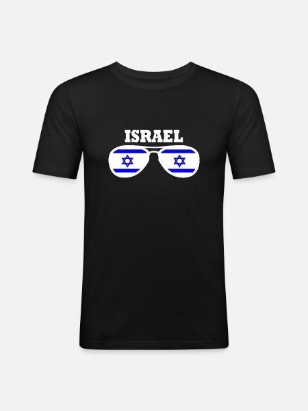 Israel - Men's Slim Fit T-Shirt - black