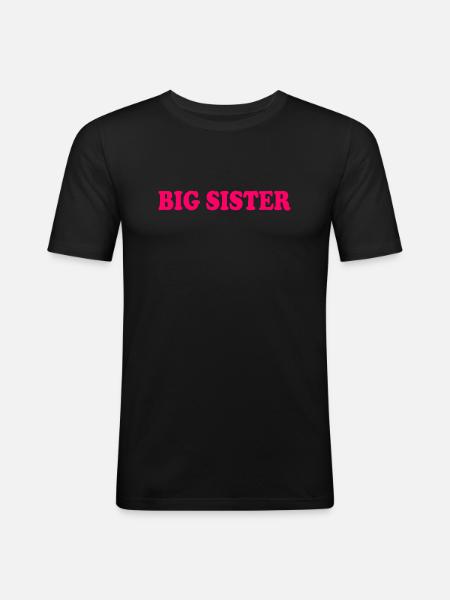 Big sister - Men's Slim Fit T-Shirt - black