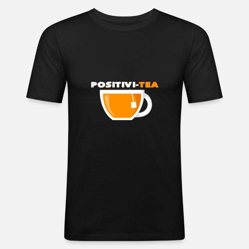 Tee - Männer Slim Fit T-Shirt - Schwarz
