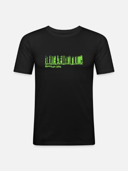 Mountain bike - bicycle - Men's Slim Fit T-Shirt - black