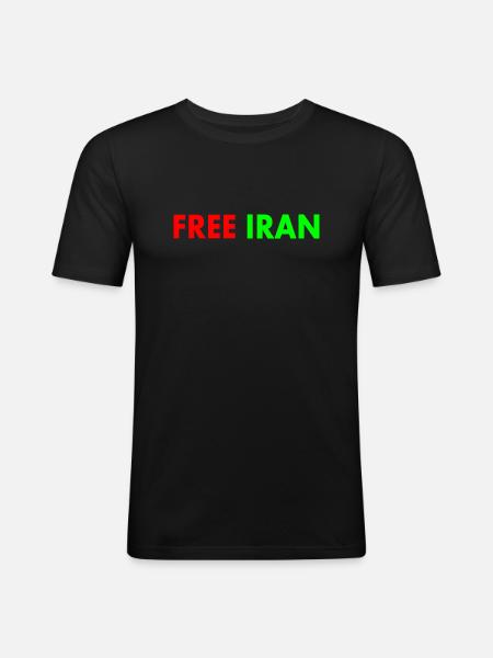 Free iran - Men's Slim Fit T-Shirt - black