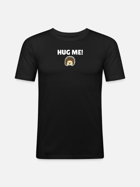 Hug me! - Men's Slim Fit T-Shirt - black