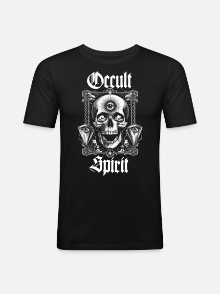 Skull Bone Pendulums - Men's Slim Fit T-Shirt - black