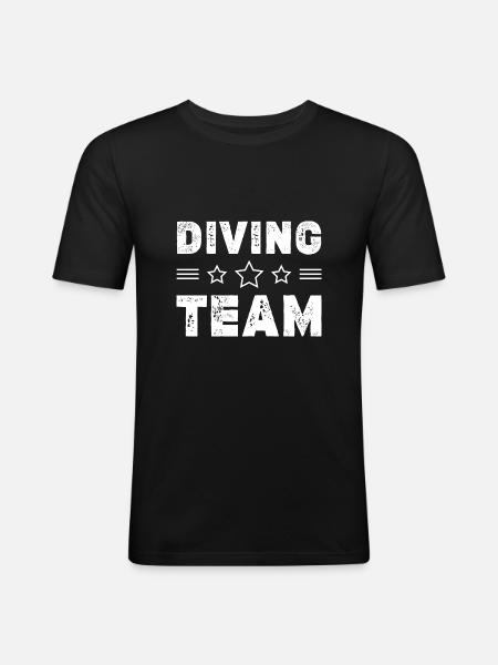 Diving Team - Men's Slim Fit T-Shirt - black