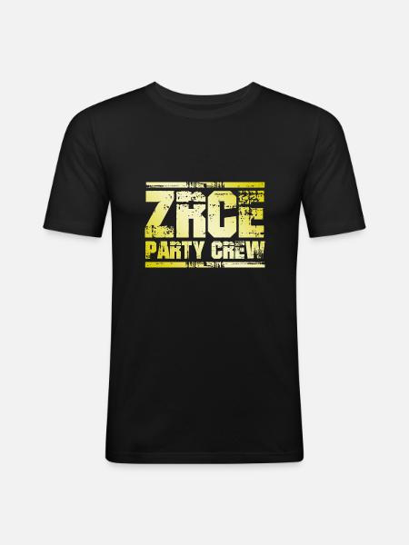 Zrce Party Crew - Men's Slim Fit T-Shirt - black