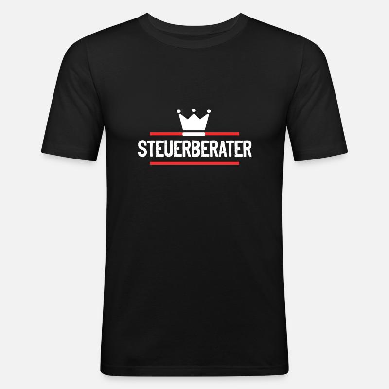 Steuerberater Beruf - Männer Slim Fit T-Shirt - Schwarz