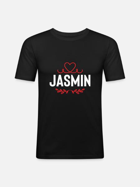 Jasmine - Men's Slim Fit T-Shirt - black