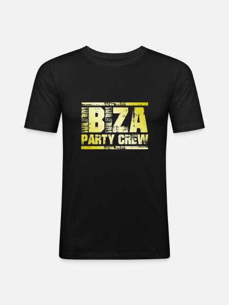 Ibiza Party Crew - Men's Slim Fit T-Shirt - black