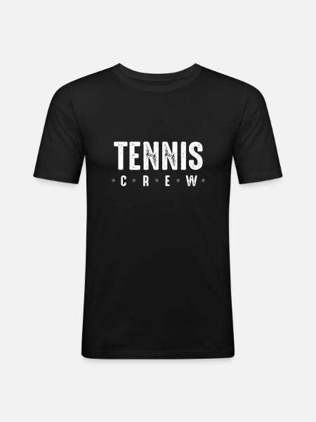 Équipe de tennis - T-shirt près du corps Homme - noir