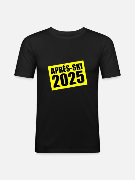 Après-ski 2025 - Men's Slim Fit T-Shirt - black