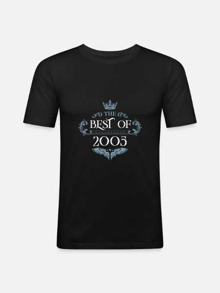 2005 best of - Men's Slim Fit T-Shirt - black