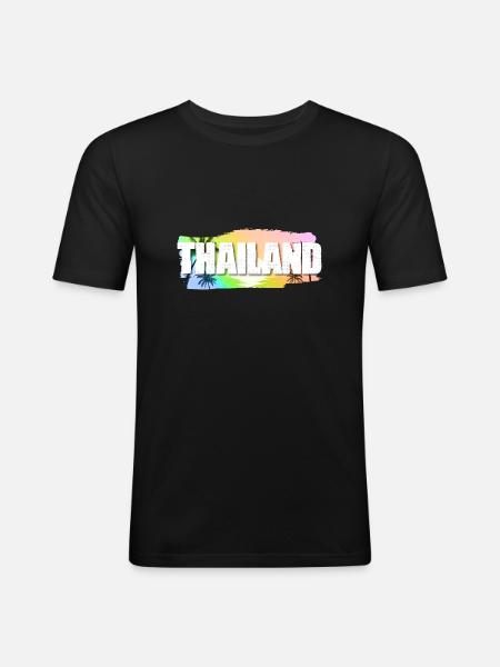 Thailand - Men's Slim Fit T-Shirt - black