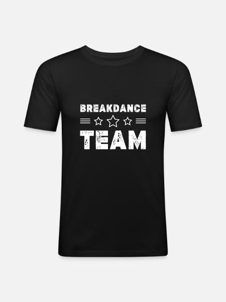 Breakdance Team - Men's Slim Fit T-Shirt - black