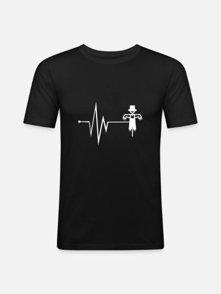 Scarecrow pulse - Men's Slim Fit T-Shirt - black