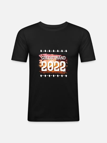 Golden Sands 2022 - Men's Slim Fit T-Shirt - black