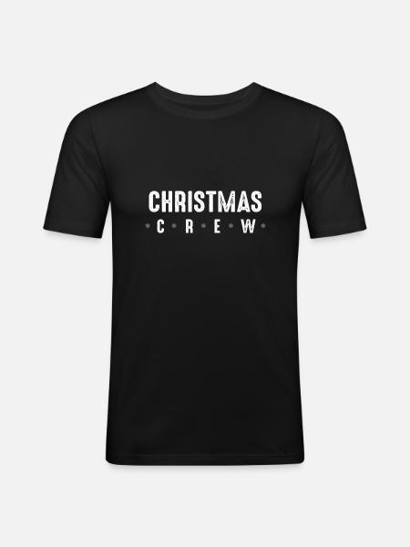 Christmas Crew - Men's Slim Fit T-Shirt - black