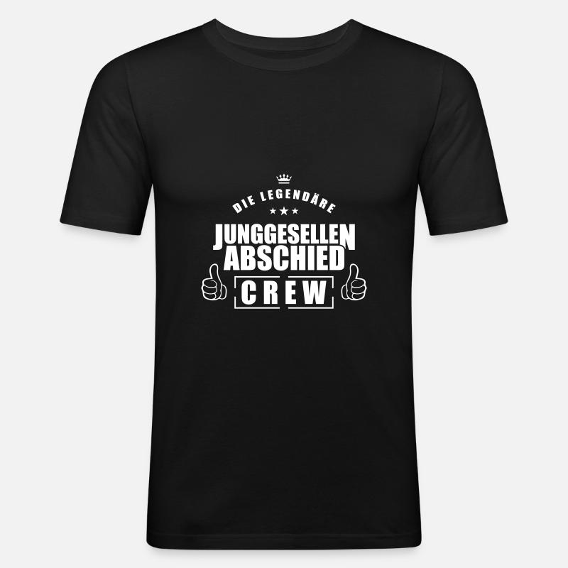 équipe de célibataire - T-shirt près du corps Homme - noir