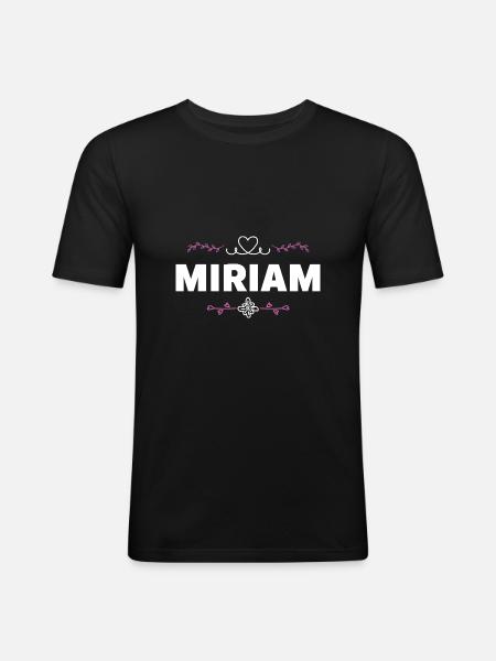 Miriam - Men's Slim Fit T-Shirt - black