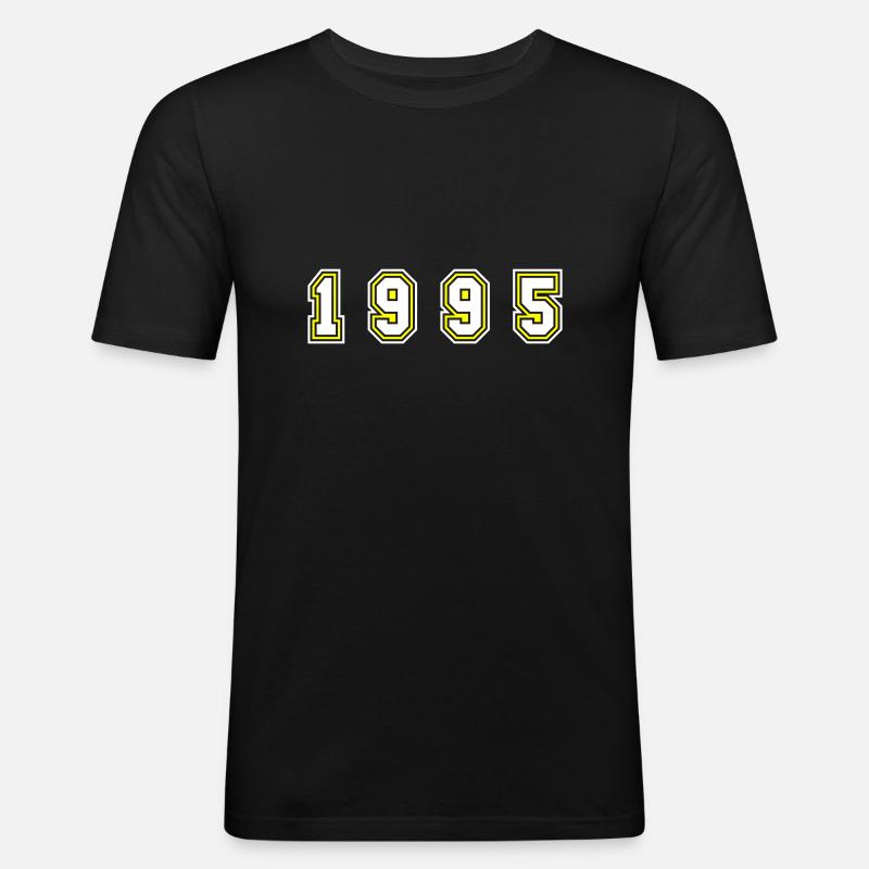 Numéro de l’année 1995 - T-shirt près du corps Homme - noir