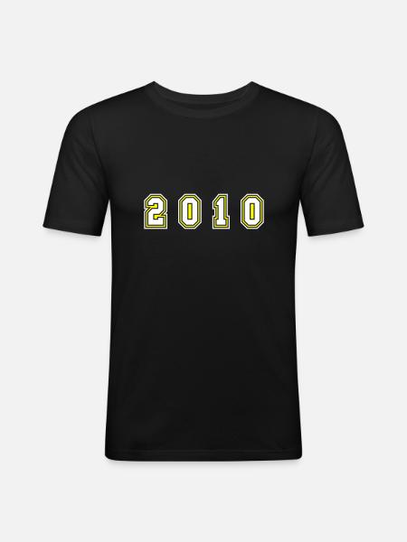 Numéro de l’année 2010 - T-shirt près du corps Homme - noir